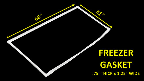Freezer door gasket seal - door,
